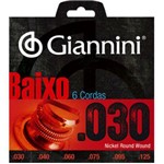 Giannini - Encordoamento de Baixo 6 Cordas 0.0030/0. Geebrlx6 14076