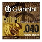 Ficha técnica e caractérísticas do produto Giannini GEEBALF Encordoamento para Baixolão Média 040