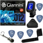 Ficha técnica e caractérísticas do produto Giannini GEEGST12 Nickel Wound Cordas de Guitarra 012 054 + Kit de Acessórios IZ2
