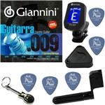 Ficha técnica e caractérísticas do produto Giannini GEEGST709 Encordoamento para Guitarra 7 Cordas 09 054 + Kit IZ2