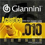 Ficha técnica e caractérísticas do produto Giannini GESWA 12 ENCORDOAMENTO VIOLÃO AÇO 12 CORDAS 010