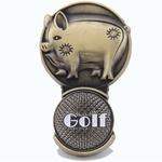 Ficha técnica e caractérísticas do produto Golf Cap Clipe Comemorar Golf 12 Zodiac marcador Suprimentos Clipe magnético Sports Outdoors