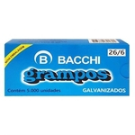 Ficha técnica e caractérísticas do produto Grampo 26/6 Bacchi Galvanizado Caixa com 5000 unidades