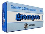 Ficha técnica e caractérísticas do produto Grampo 26.6 C/ 5000 Un Galvanizado Bacchi - 953235