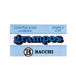 Ficha técnica e caractérísticas do produto Grampo 23/6 Galvanizado Cx.C/5000 Bacchi
