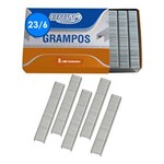 Ficha técnica e caractérísticas do produto Grampo 23/6 para Grampear 10 a 30 Folhas Galvanizado BRW 5000 Unidades