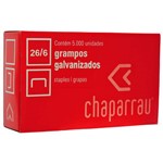 Ficha técnica e caractérísticas do produto Grampo Galvanizado 26/6 Chaparrau Cx C/5000 Un