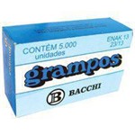 Ficha técnica e caractérísticas do produto Grampo para Grampeador 23/13 Galvanizado 5000 Grampos (7897849622158) - Bacchi