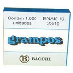 Ficha técnica e caractérísticas do produto Grampo para Grampeador 23/10 Galvanizado 1000 Grampos - Bacchi