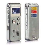 Ficha técnica e caractérísticas do produto Gravação de Voz Mini 8GB Digital Sound Audio Recorder ditafone MP3 Player