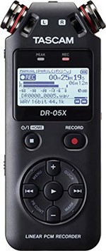 Ficha técnica e caractérísticas do produto Gravador de Áudio Digital Tascam DR-05X Estéreo de Mão com Interface de Áudio USB