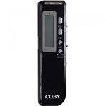 Ficha técnica e caractérísticas do produto Gravador Digital de Voz, Telefônico e MP3 Player CVR20 Preto COBY - Coby