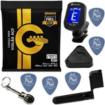 Ficha técnica e caractérísticas do produto Groove GFP4 Cordas de Aço para Violão 011 Full Pack + Kit de Acessórios IZ2