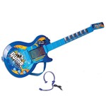 Ficha técnica e caractérísticas do produto Guitarra com Microfone Guitar Rock Tour 9010B Azul - Fênix - Fenix