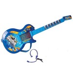 Ficha técnica e caractérísticas do produto Guitarra com Microfone Guitar Rock Tour 9010b Azul - Fênix