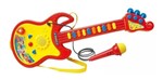 Guitarra com Microfone Som e Luz Musical Infantil Educativo - Dm Toys