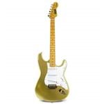 Guitarra Elétrica DOD STR Gold-1 Tipo Strato Dourada 6 Cordas