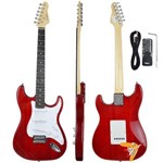 Ficha técnica e caractérísticas do produto Guitarra Elétrica Strato G100 Trd/wh Translucent Red Giannini