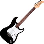 Ficha técnica e caractérísticas do produto Guitarra Elétrica Street Stratocaster Preto ST-111 - Waldman