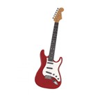 Guitarra Eletrônica Infantil Brinquedo Rock Star - Vermelha - Artbrink