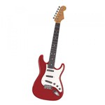 Ficha técnica e caractérísticas do produto Guitarra Eletrônica Infantil Brinquedo Rock Star - Vermelha - Artbrink