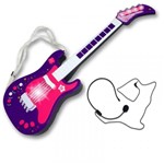 Ficha técnica e caractérísticas do produto Guitarra Eletrônica Infantil Lilás Unik Toys - Unik Baby