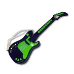 Ficha técnica e caractérísticas do produto Guitarra Eletrônica Verde com Microfone e Luz Unik GE1805-M