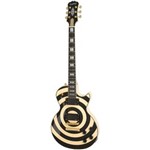 Ficha técnica e caractérísticas do produto Guitarra Epiphone Les Paul Custom Plus Zakk Wylde Antique White Black Bullseye