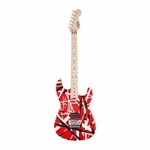 Guitarra Evh Striped Series Red Black White