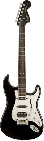 Guitarra Fender 037 1703 Squier Black And Chrome Strato HSS
