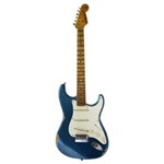 Guitarra Fender 151 1602 - 56 Stratocaster Heavy Relic Time Machine - 802 - Aged Lake Placid Blue