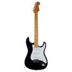 Ficha técnica e caractérísticas do produto Guitarra Fender 923 9500 - Stratocaster Ash Custom Deluxe Aaa Flame Maple - 806 - Black