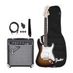 Ficha técnica e caractérísticas do produto Guitarra Fender - Squier Affinity Strat Frontman - Brown Sunburst