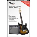 Ficha técnica e caractérísticas do produto Guitarra Fender Squier Affinity Strat Hss Frontman 15 Brown Sunburst