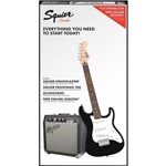 Ficha técnica e caractérísticas do produto Guitarra Fender - Squier Affinity Strat Short Scale Frontman SQ10 - Black - Fender Squier