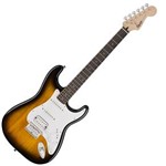Ficha técnica e caractérísticas do produto Guitarra Fender Squier Bullet Strato HSS Marrom Brown Sunburst Escudo Branco 3 Captadores