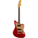 Ficha técnica e caractérísticas do produto Guitarra Fender - Squier Deluxe Jazzmaster ST Stop Tailpiece - Candy Apple Red - Fender Squier