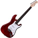Ficha técnica e caractérísticas do produto Guitarra Giannini Stratocaster Escudo GGX-1S - Branco/Vermelha