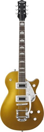 Ficha técnica e caractérísticas do produto Guitarra Gretsch G5438T Electromatic Pro Jet Bigsby - Gold Promoção