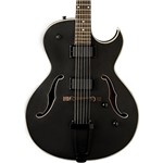 Ficha técnica e caractérísticas do produto Guitarra Hollowbody Black matte com case HB17CBK - Washburn