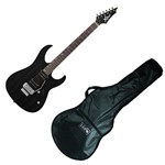 Ficha técnica e caractérísticas do produto Guitarra 2 Humbuckers 1 Single Double Locking - JEM-JR + Capa para Guitarra Simples Corino - Cort