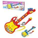 Guitarra Infantil com Microfone Dm Toys Colorido