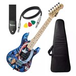 Ficha técnica e caractérísticas do produto Guitarra Infantil Criança Capitão America Marvel Capa - Phx