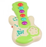 Ficha técnica e caractérísticas do produto Guitarra Infantil de Brinquedo Musical para Bebê 18 Meses Amarelo e Verde - Company Kids