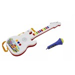 Ficha técnica e caractérísticas do produto Guitarra Infantil Microfone Emite Sons Musicas Deixa Cantar - King