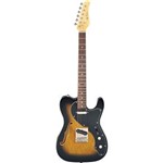 Ficha técnica e caractérísticas do produto Guitarra Jay Turser Tele JT-LTCRUSDLX-ANS Thinline Antique Natural Sunburst