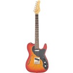 Ficha técnica e caractérísticas do produto Guitarra Jay Turser Tele JT-LTCRUSDLX-CS Thinline Cherry Sunburst
