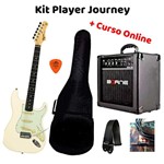 Ficha técnica e caractérísticas do produto Guitarra Kit Completo Strato TG500 Tagima Ampli Curso Online
