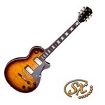 Guitarra Les Paul SX EH3D DS Sunburst Preta Âmbar Rock