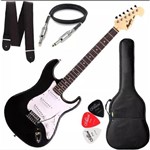 Ficha técnica e caractérísticas do produto Guitarra Mod Fender Tagima Memphis Mg32 Preto Branco Capa
